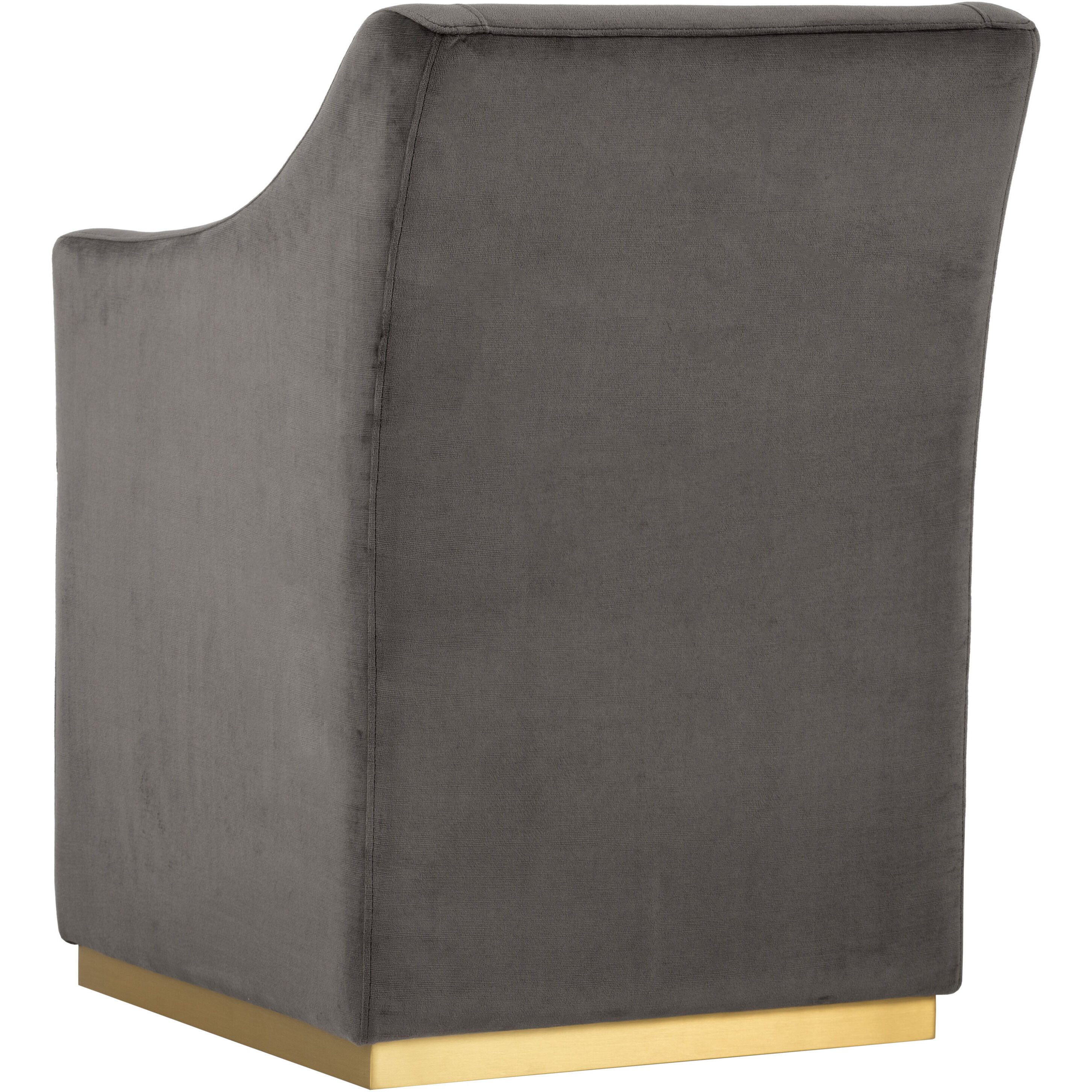 Zane Piccolo Pebble Wheeled Dining Armchair, Wheeled